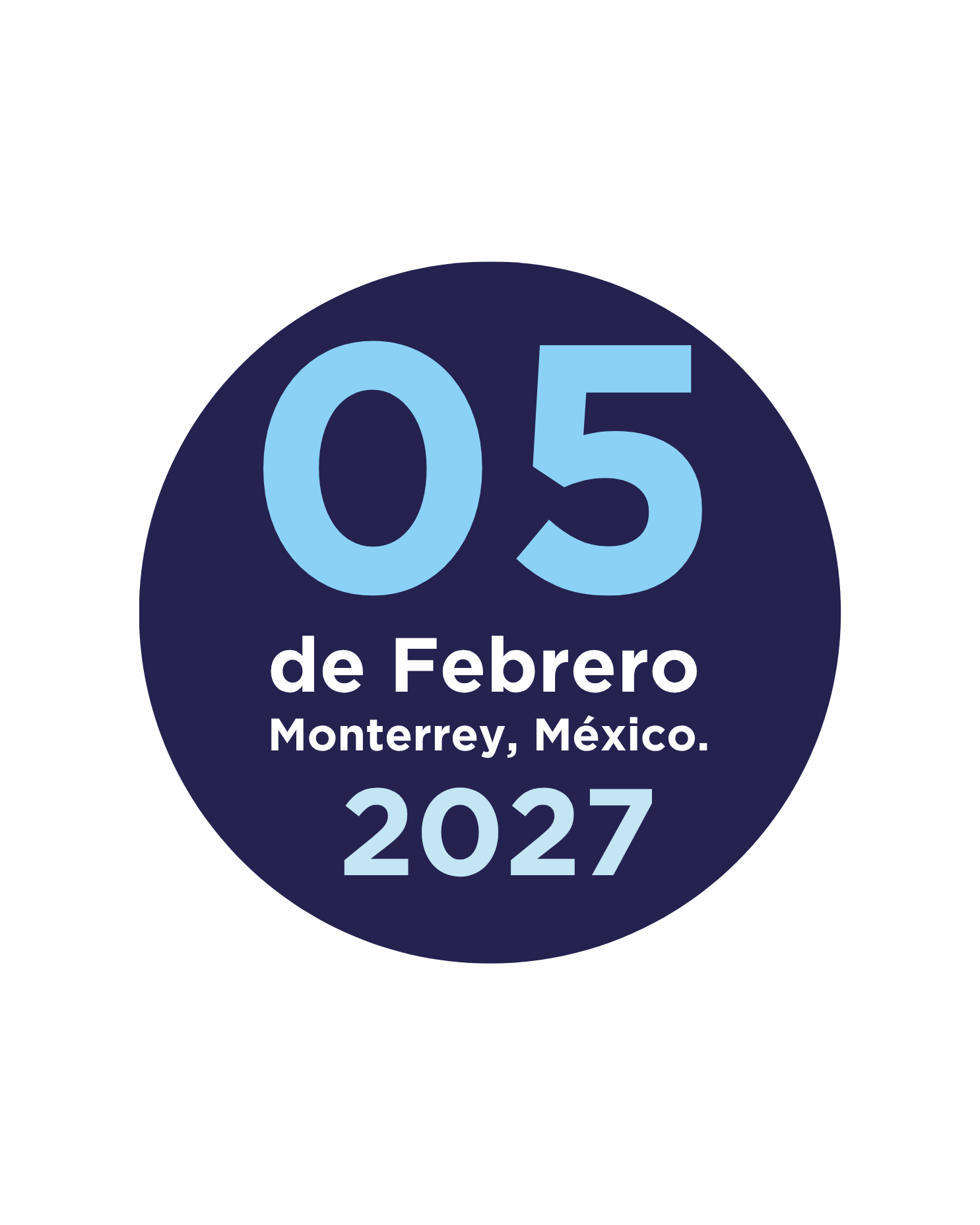 05 de febrero de 2027, Monterrey, México